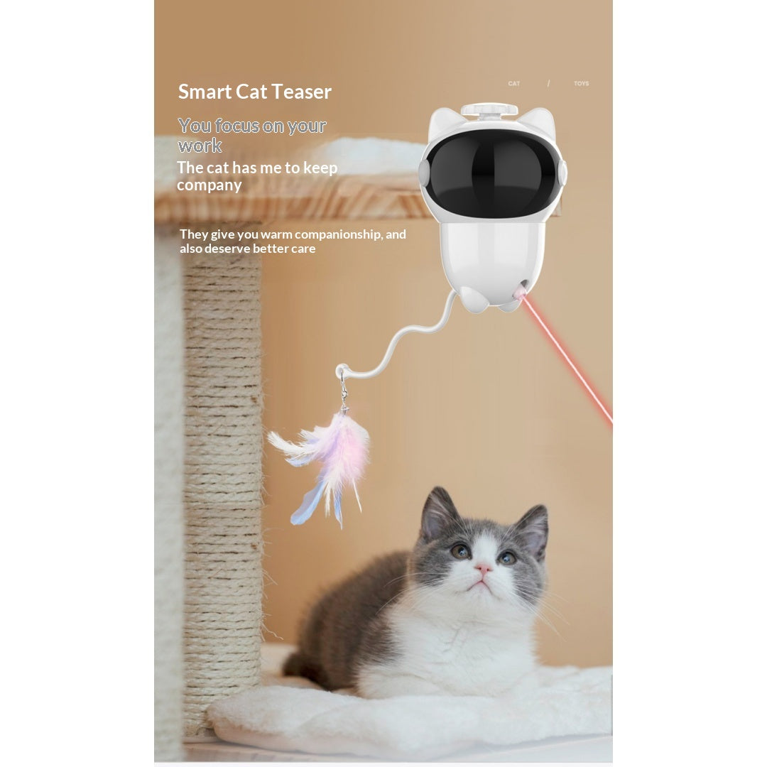 Laser Cat Wand Toy, Self-Play Interactive Pet Toy.
