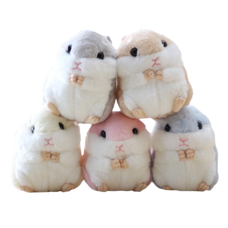 Cute Hamster Plush Toy Doll Schoolbag Pendant Keychain