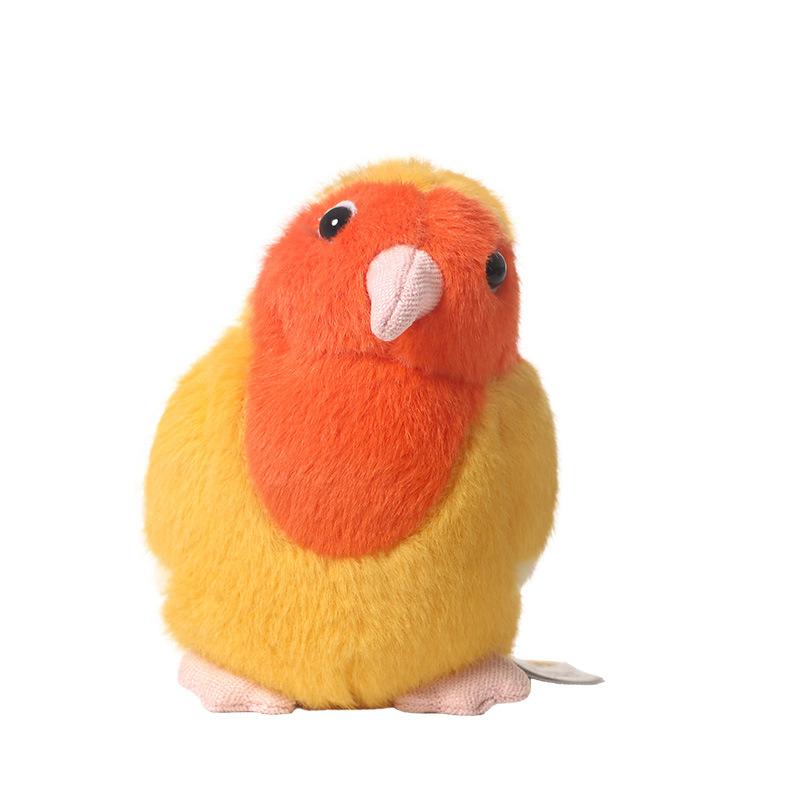 Yellow Peach Parrot Plush Toy