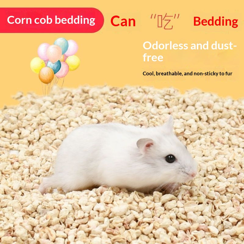 Hamster Corn Cob Bedding Summer Cooling Deodorizing Wood Shavings Litter Supplies