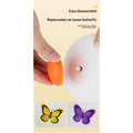 Electric Interactive Butterfly Cat Wand Toy, Auto-Sensing Self-Play Pet Toy.