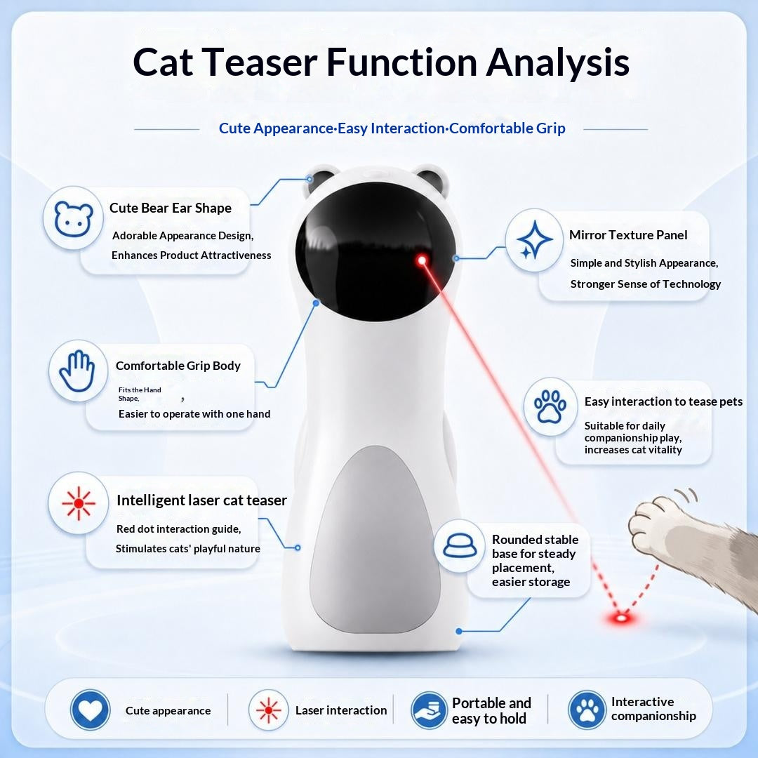 Automatic Multi-Angle Self-Play Laser Cat Toy For Kittens.