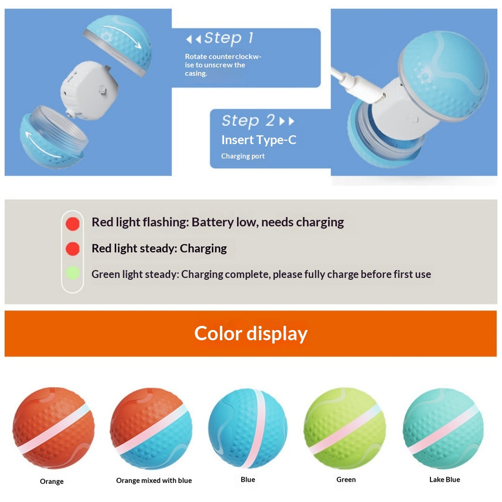 Smart Electric Luminous Ball Dog & Cat Toy