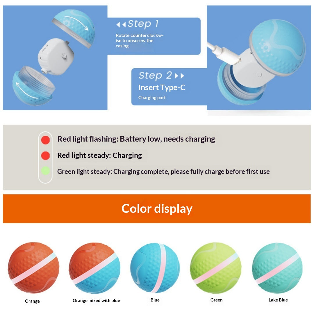 Smart Electric Luminous Ball Dog & Cat Toy