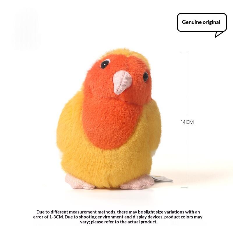 Yellow Peach Parrot Plush Toy