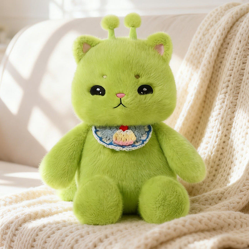 Domestic Calico Alien Cat Plush Toy