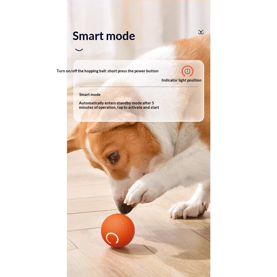Gravity Bouncing Electric Interactive Dog Toy Ball For Self-Play, Suitable For Large Dogs & Cats.
