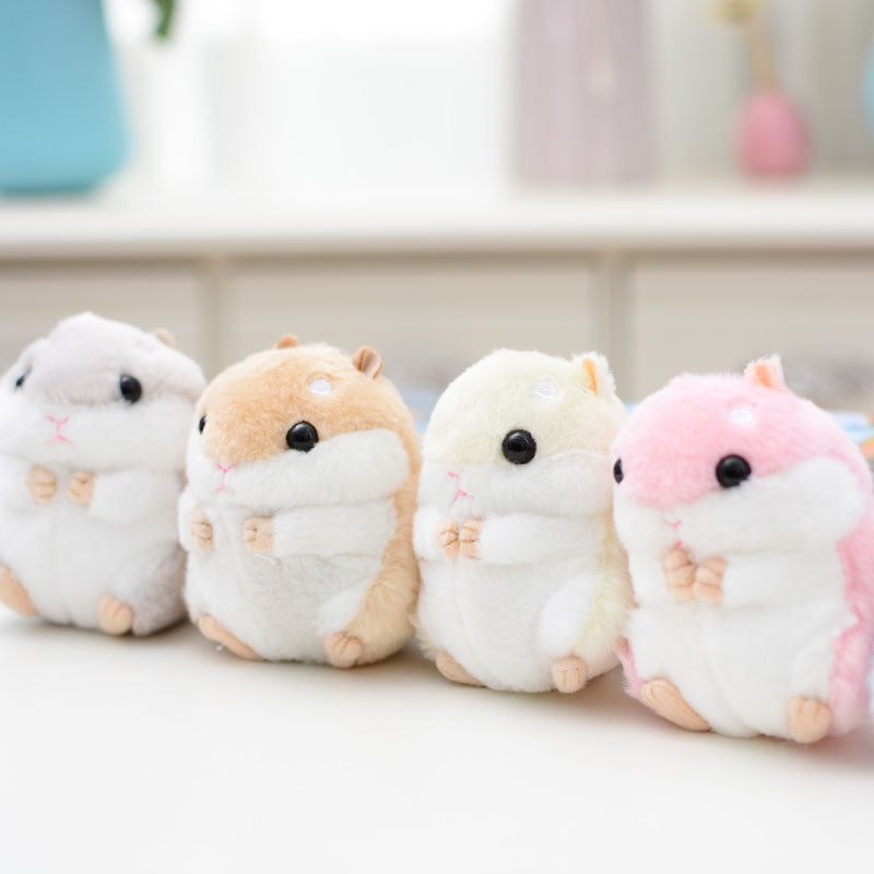 Cute Hamster Plush Toy Doll Schoolbag Pendant Keychain
